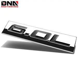 Metal Emblem Car Bumper Trunk Fender Decal Logo Badge Chrome 6.0L