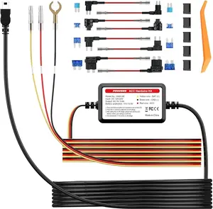 PRUVEEO Smart Acc Hardwire Kit, 12V- 30V to 5V 2A/3A, Intelligent and Adjustable Low Voltage Protection for Dash Cam, HWK-08