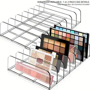 Eyeshadow Palette Makeup Organizer Box, 7 Section Eyeshadow Storage Holder, Cosmetic Organizer for Vanities, Bathroom Countertop, Cabinets, Cosmetics Organizer Storage, Makeup Tool Organizer, Makeup Tray, Beauty Supplies Organizer