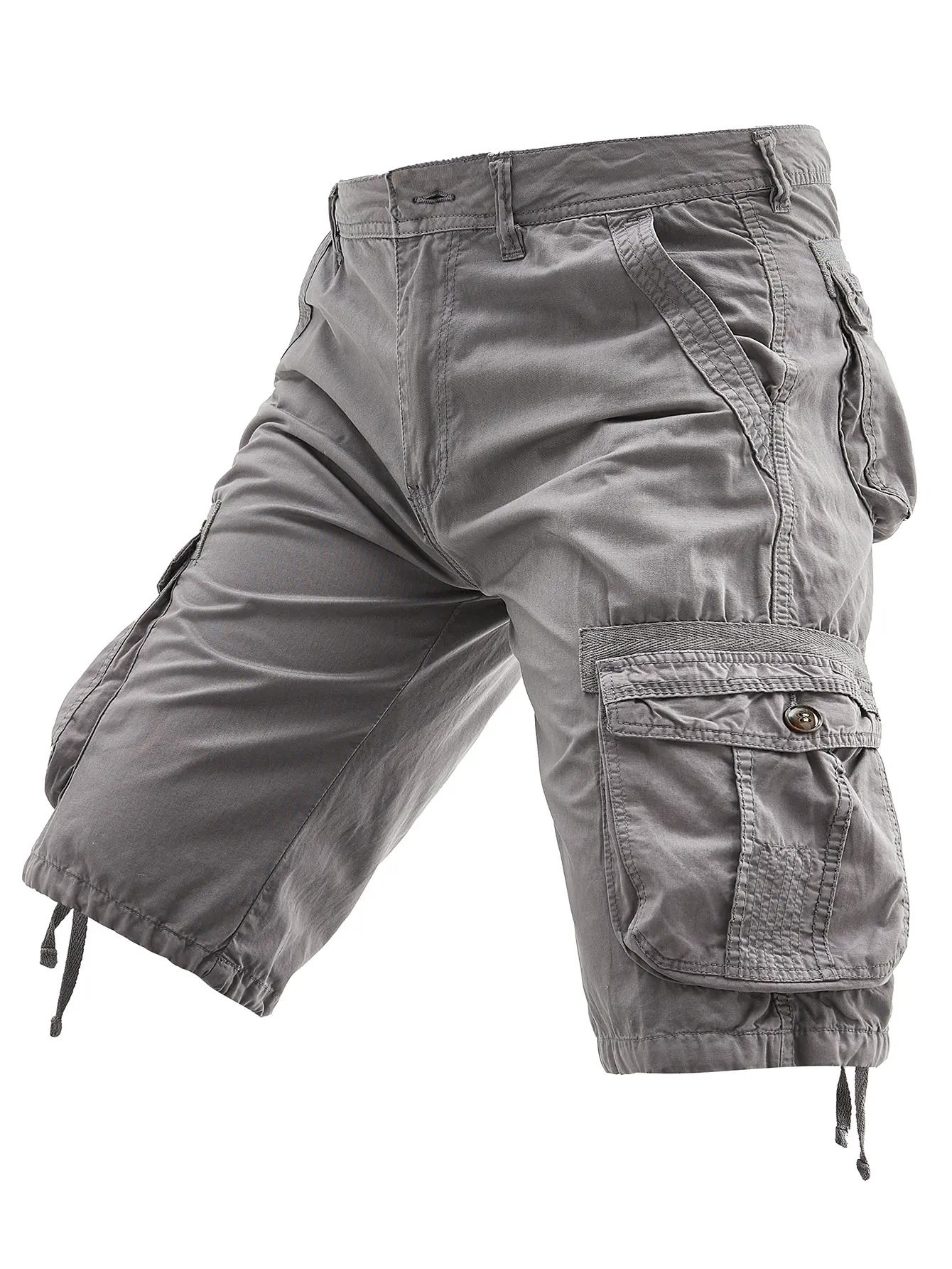 One men’s outdoor streetwear cargo shorts with multiple pockets