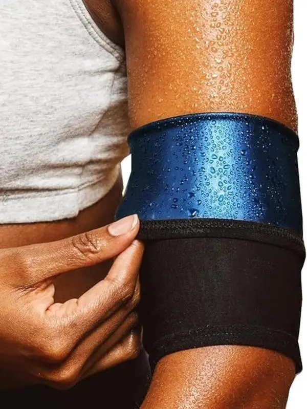 Sauna Sports Arm Sleeves, Arm Sleeves Cover, Arm Compression Sweat Arm Trimmer, Sporty Plain Design, Ideal for Gym Workout & Outdoor Activities