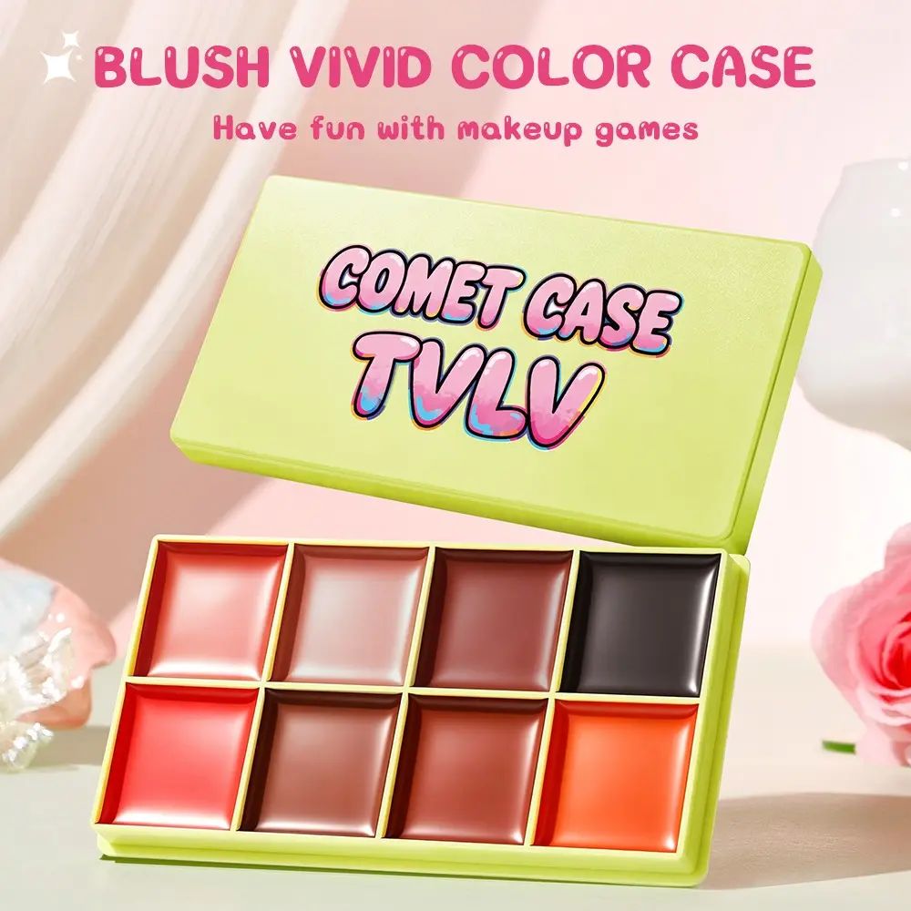 Vibrant Blush Color Box, Cheek Palette, Beauty Cosmetics, Cosmetics Products, Long-Lasting Formula, Natural Finish, Glam, Glow, Ideal for Students & Sweet Style Lovers, Perfect for Daily Use & Photoshoots