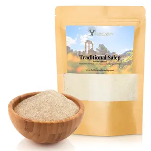 TRADITIONAL SALEP SAHLEP SAHLAB - NEW FORMULA - For Ice Cream Making or Hot Drink in DoyPack with ZipLock for Awesome Freshness (2.82oz)