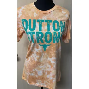Dutton Strong - Burnt Orange Tie Dye Tee
