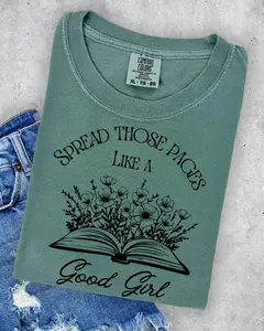 Spread Those Pages Tshirt, Funny Dark Romance Shirt, Booktok Good Girl Tee