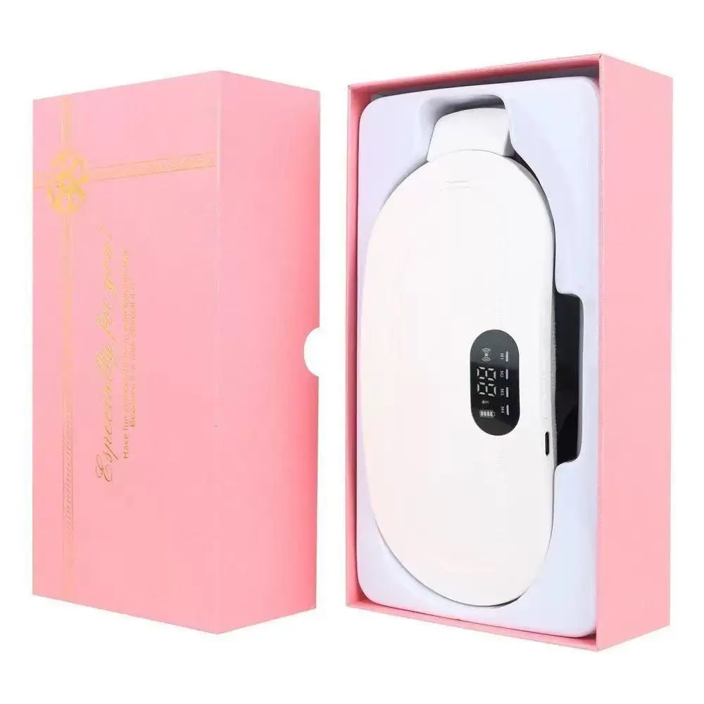 Wireless Rechargeable Thermal Waist Belt with Battery, 3-Level Heat Adjustment, Portable Cordless Lumbar Wrap for Office Desk Work, Menstrual Heating Pad (Computer Accessories)