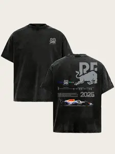Vintage Open Wheel Racing Graphic T-Shirt for Men, Washed 100% Cotton Oversized Tee, Retro Motorsport Car Print Shirt, Speed Culture Streetwear, Loose Fit Crewneck Casual Graphic Tee, Soft Breathable Unisex Gift