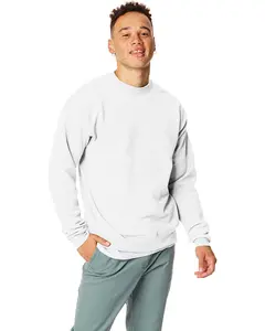 Hanes Unisex Crewneck Sweatshirt – EcoSmart 50/50 Cotton, Casual Plain Top, Streetwear Hoodie Alternative, Everyday Wear