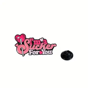 Cute “I’m a sucker for you” enamel pin