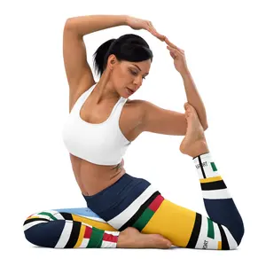 gb SPORT Yoga Leggings - white - multicolor