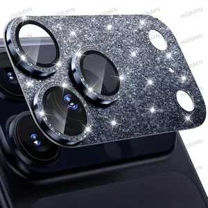 Compatible with iPhone 17 Pro Max 17Pro Camera Lens Protector - [Not Easy to Break][Strong Adsorption][Case-Friendly] Metal Tempered Glass Rear Camera Screen Cover
