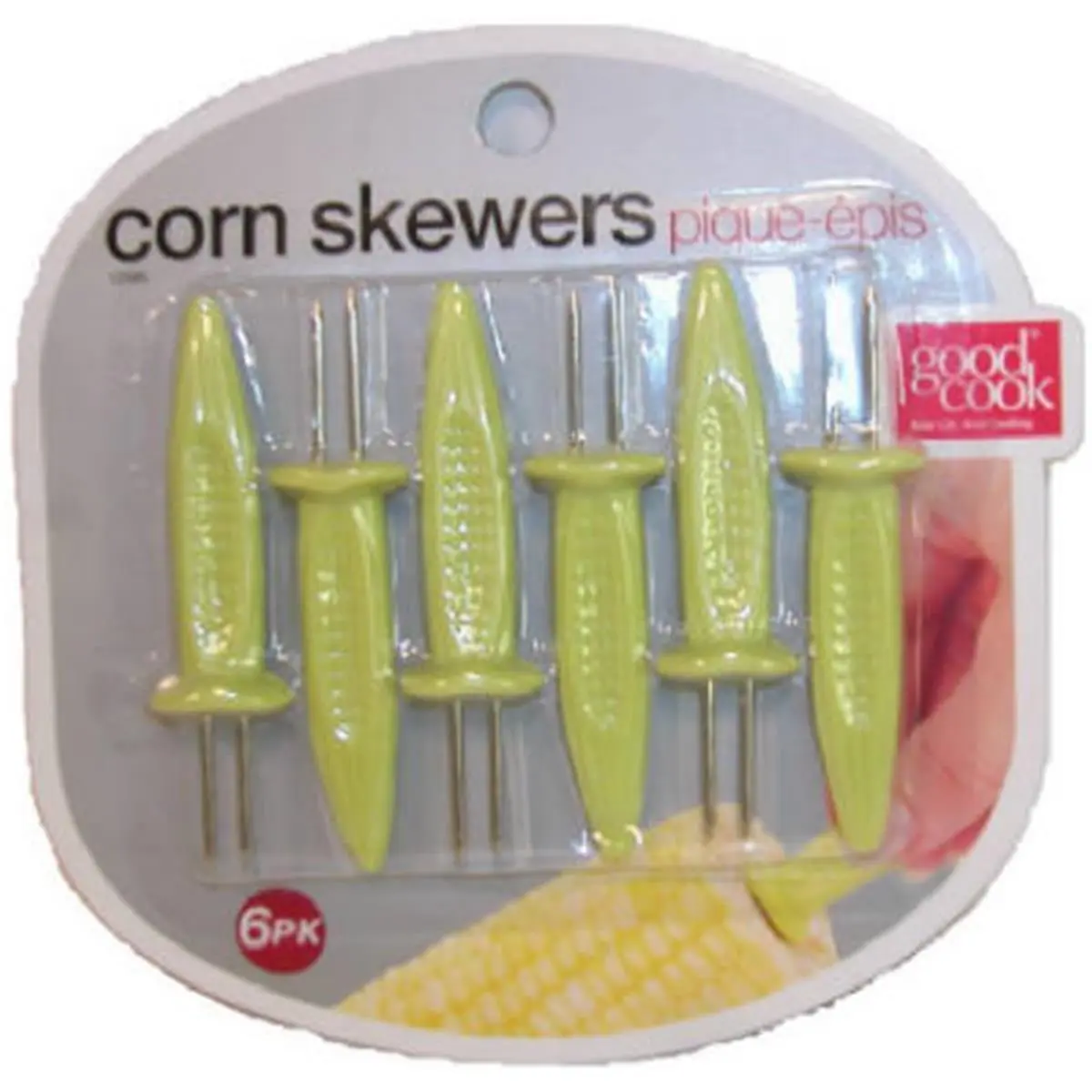 Bradshaw 12585 Plastic-Steel Jumbo Corn Skewers, 6-Count per Pack, 4-Pack Barbecue Kitchen Utensils