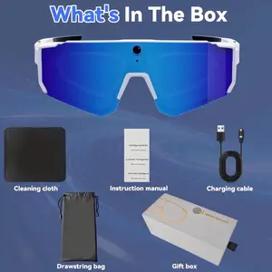 Al Smart Glasses with Camera, 32MP HD Video Recording Glasses with EIS Stabilization, Polarized Sunglasses, IP54, UV Protection, ChatGPT Enabled - Sunglasses for Men, Cycling, Hiking & Baseball  price 109.99