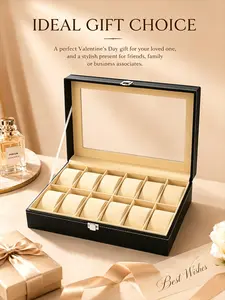 Exquisite visual watch storage box, can be viewed and stored, suitable for the storage and classification of watches and jewelry, can be directly observed inside, Women's Day, Thanksgiving Day, Mother's Day, Father's Day, Valentine's Day