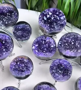 Amethyst smile sphere stand