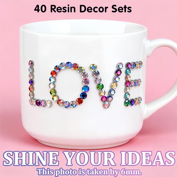 32000Pcs 40-Color 3mm Jelly Rhinestones Kit | Multicolor Flatback Resin Gems for Bedazzling, Includes Tools & Tweezers for DIY Crafts, Nail Art, Clothing, Shoes & Phone Decor