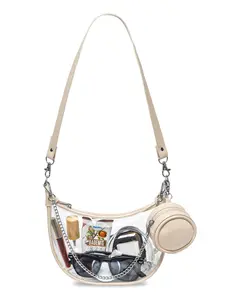 Clear Bag for Stadium Events Clear Handbags Purses for Sports Fans Transparent Crossbody Bag for Concerts Festivals