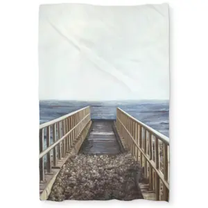 Begin Home Decor C1DCTXLW85H1SG Twin Extra Long Relaxing Beach Hygge Sea Duvet Cover - Cozy Home Decor