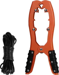 Kayak Anchor with 16ft Anchor Rope - Stainless Steel Anchor Grip, Self Locking Brush Clamp Anchor with Teeth, Kayak Accessories for Fishing Boating Camping