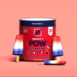 EBoost Patriot Pop Pow Limited Edition Pre-Workout Drink 20 Servings Limited Edition Pre Workout Drink Supplement Dietary