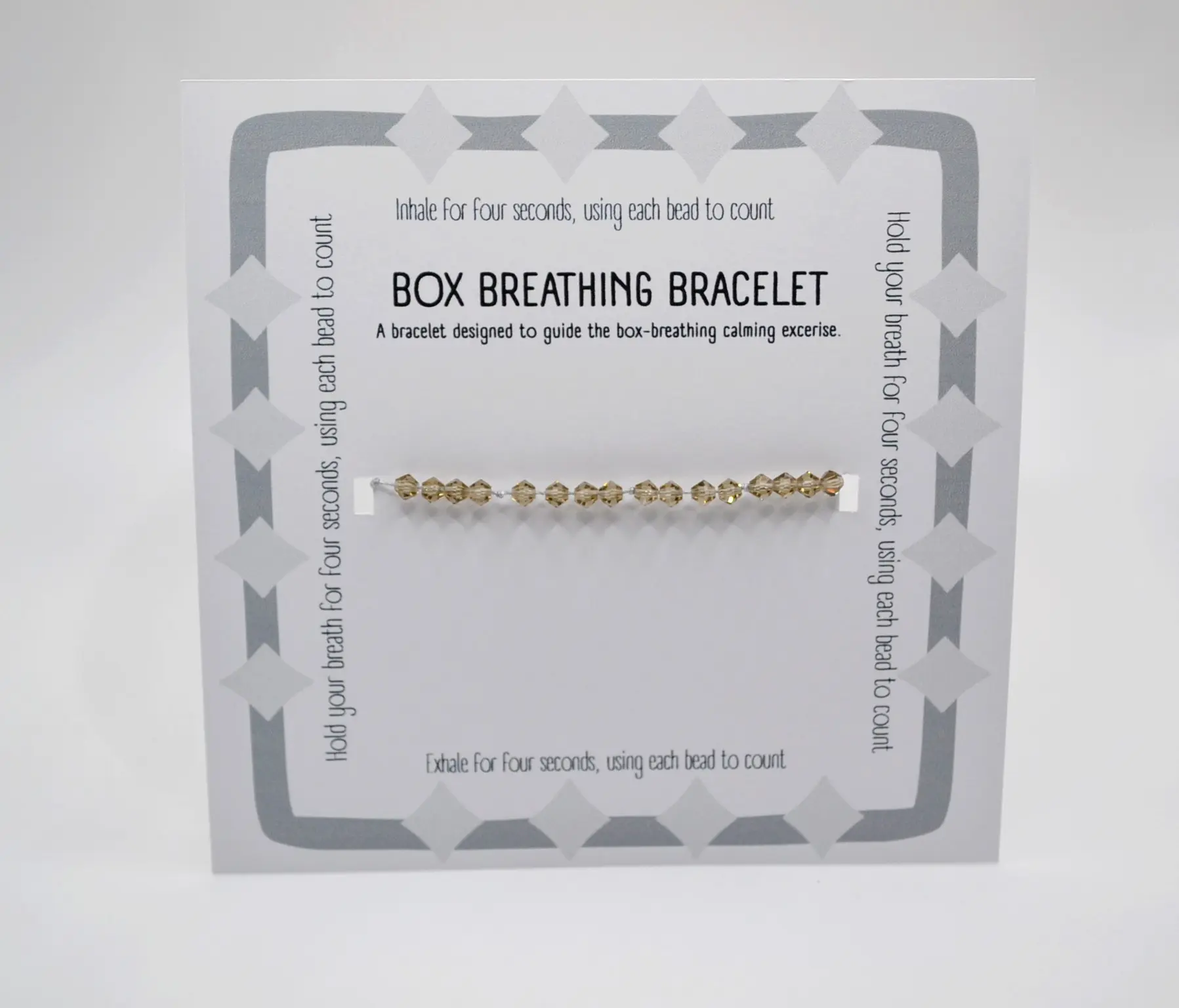 Box Breathing Bracelet – Anxiety Relief, Mindfulness Aid