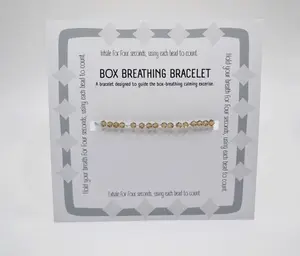Box Breathing Bracelet – Anxiety Relief, Mindfulness Aid