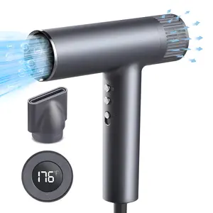 【Flash Sale】High-Speed Hair Dryer, Hair & Scalp Care Plasma Ionic Technology Blow Dryer, Intelligent Temp Control Blower, Self Cleaning, No Static Electricity & Frizz, Perfect Present for Man Women Friend Family Compact Design Lightweight Portable