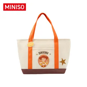 MINISO x Disney Toy Story Canvas Tote Bag | Cute Lightweight Reusable Shoulder Bag for School, Shopping, Travel & Daily Use