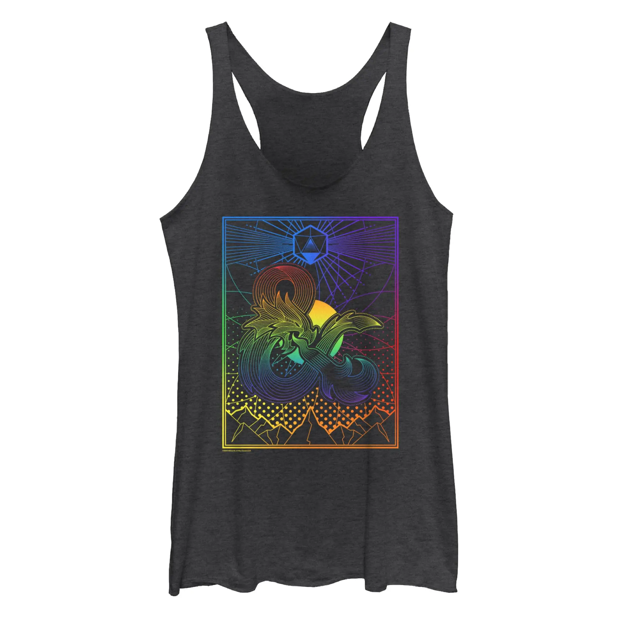 Women's Dungeons & Dragons Abstract Logo Racerback Tank Top