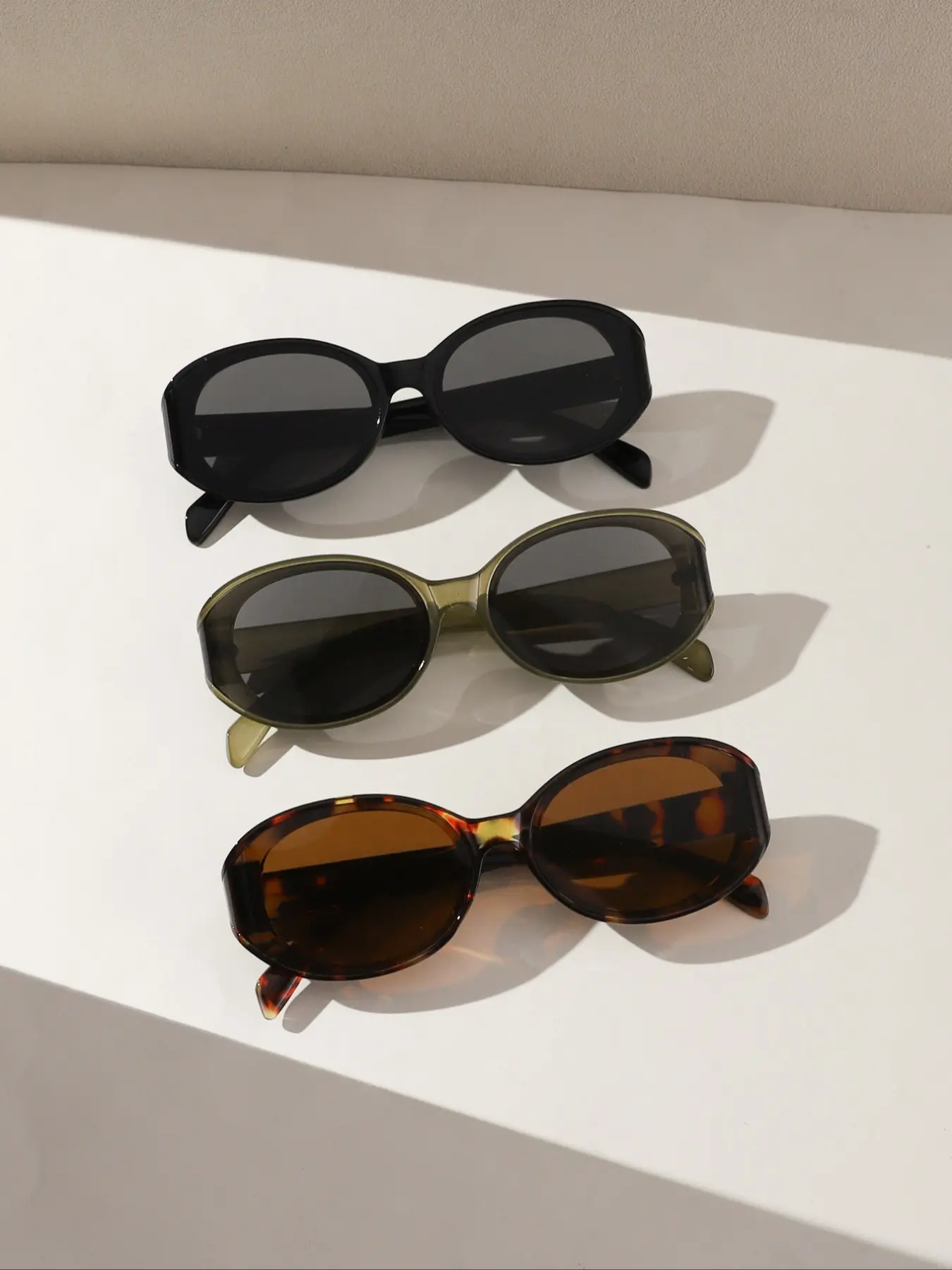 Unisex Retro Tortoiseshell Oval Frame Trendy Casual Sunglasses, UV Protection Fashion Eyewear for All Seasons, Casual Daily Use Outdoor Accessories