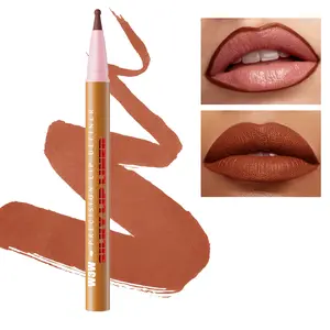 Precision Lip Liner Stain - Super Matte Labial Line Pen, Long-Lasting Color Fixation, Smudge-Proof Silky Lip Definer, 8 Sexy Nudes