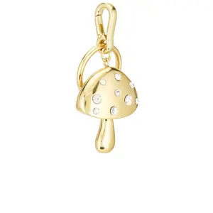 BaubleBar Mush To Love Bag Charm in Gold