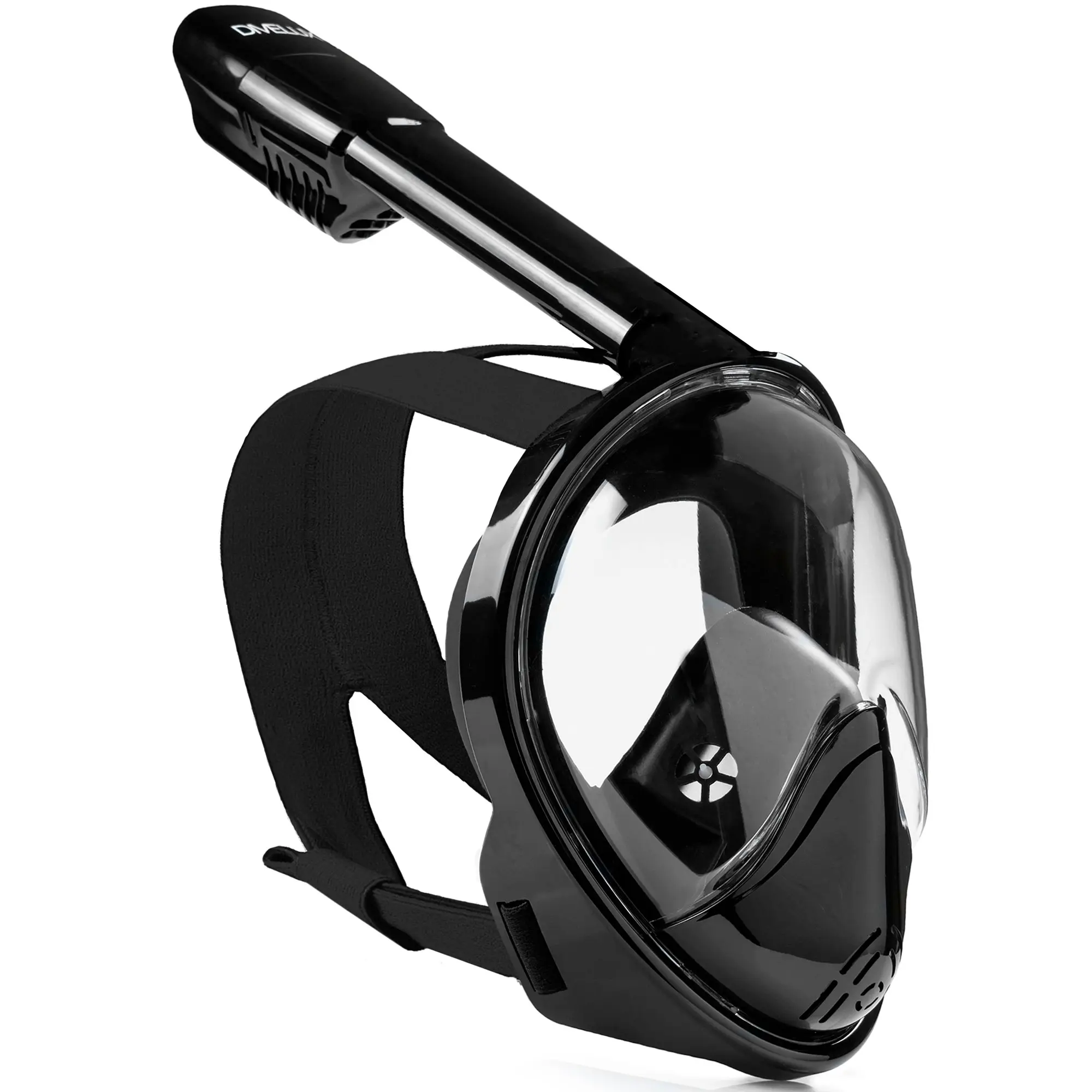 DIVELUX Full Face Snorkel Mask - Snorkeling Gear for Adults and Kids - Diving Mask with 180° Panoramic Viewing - Anti Fog & Anti Leak Scuba Mask