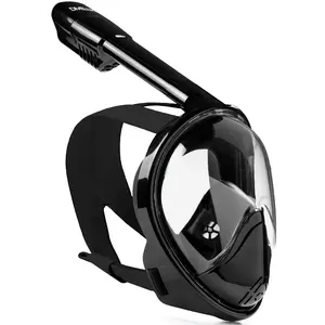DIVELUX Full Face Snorkel Mask - Snorkeling Gear for Adults and Kids - Diving Mask with 180° Panoramic Viewing - Anti Fog & Anti Leak Scuba Mask