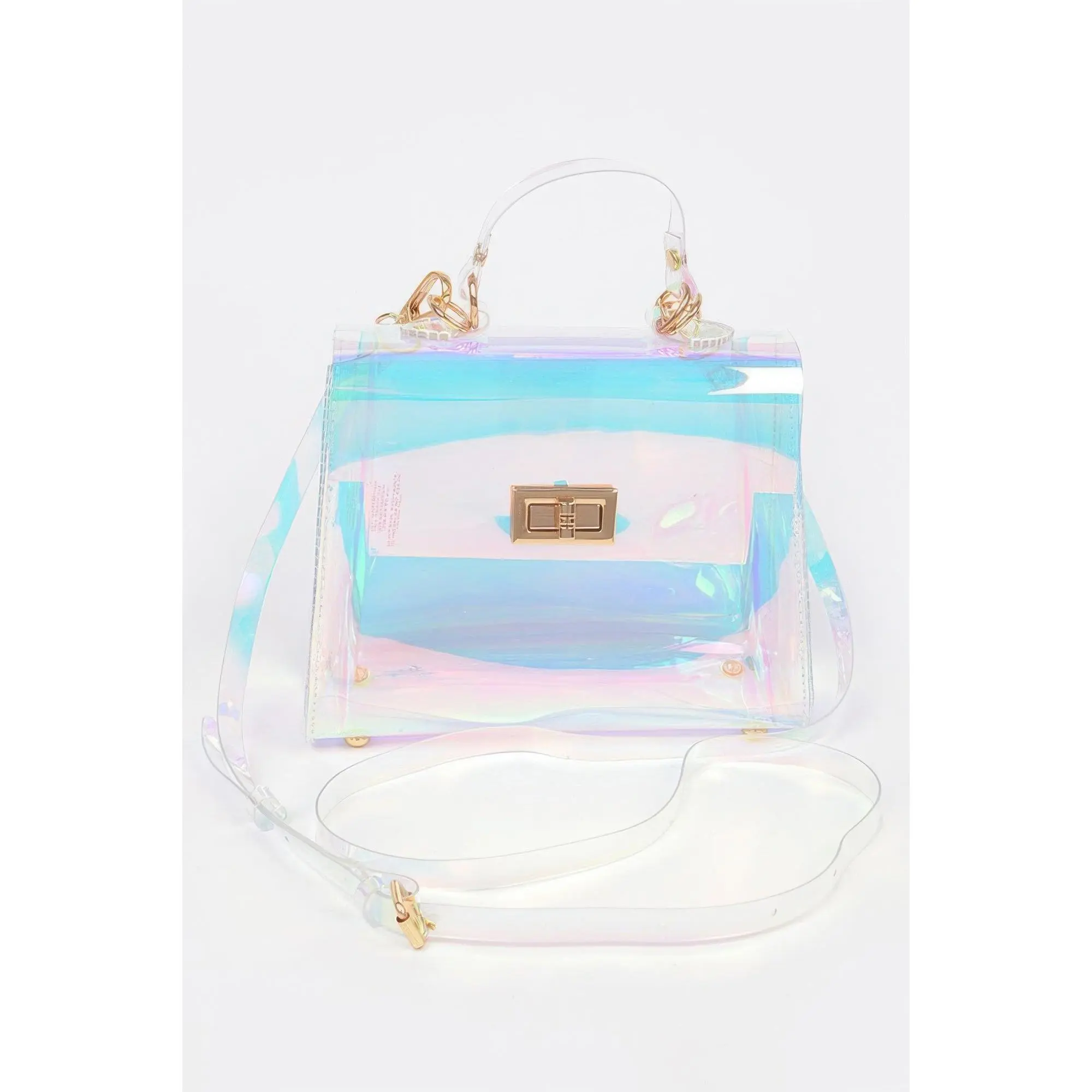 Women's Holographic Transparent Crossbody Bag, Casual Lightweight Shoulder Bag for Daily Use, Purses For Women