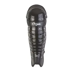212 MAIN 16.5 in. Single Knee Umpire Leg Guard - Black, Contoured Pad, Wraparound Design, Flexibility, Sports Knee Pads, Softball Protective Gear