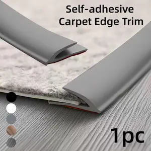 3.5cmx3meters Self-adhesive Carpet Edges Trim, Flexible Floor Transition Strip from Carpet to Tile, PVC Threshold Transition Strip for Home Doorways and Kitchen Entrances
