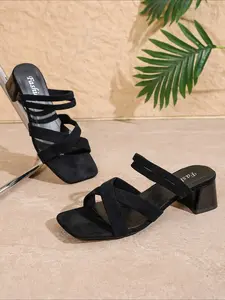 Women's Fashion Flat Sandals, Casual Summer Crisscross Sandals, Square Toe Metal Buckle Fine Strap Openwork Toe Sloping Heel, Back Zip Roman Style Slippers