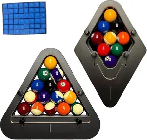 Precision-Engineered Professional Billiard Rack System That Eliminates Gaps, handwork 8/9-BALL PRO Heavy Duty Solid Wood Billiard, Delivers Perfect Racks for Tournament Play & Pool Halls (9-BALL) tan tables clear golf ball blue table honeystick
