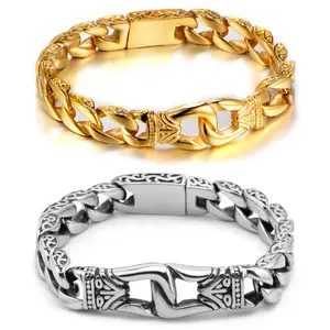 Retro personality hip-hop totem Cuban bracelet creative men's hip-hop keel bracelet gift