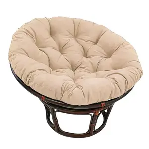 New Simple Fashion Chair Swing Basket Seat Cushion Thickened Fruit Chair Pad Round Pillow Backrest Outdoor Indoor Use Washable Circle Cushion