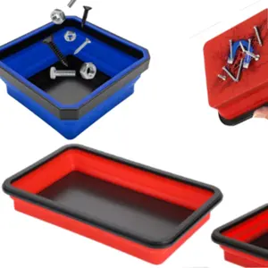 Magnetic Storage Box Set, Blue Magnetic Organizer & Organizers, Ideal for Screws Bolts Small Parts Tools, Essential Tool Kit