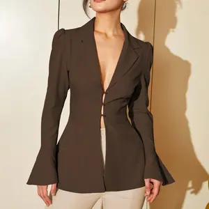 Women's Shirt, Easy Basic Style, V-Neck, Buttoned, Long Sleeve, Lapel, Casual Wear, Basic Layered Shirt, Sun ProtectionChristmas outfits, Thanksgiving outfits, party jackets  blousewomen  outfitideas  blouse  baju