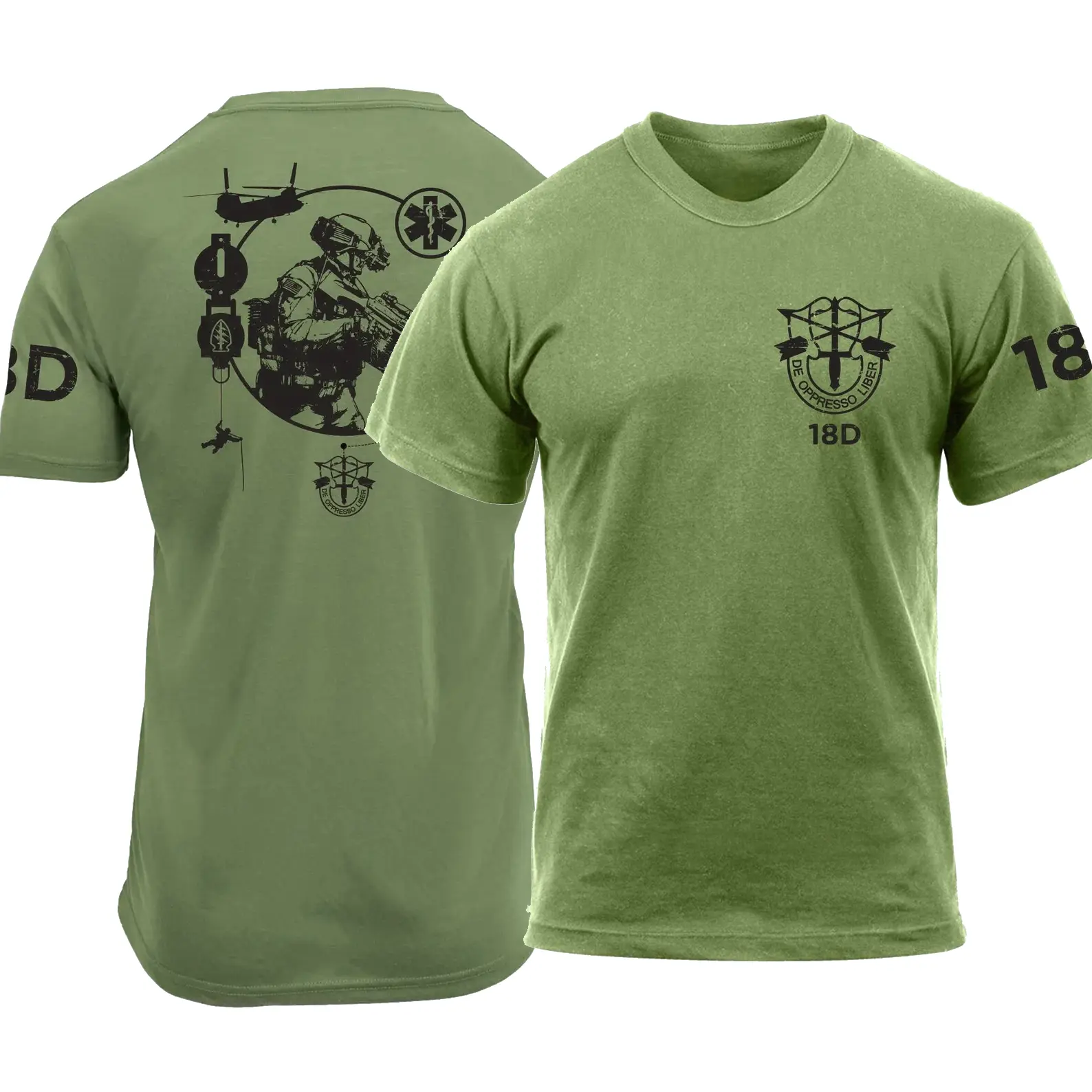 18D Special Forces Medic Army T-Shirt, U.S. Army Green Berets Military Tee, former soldier Shirts Sweatshirt
