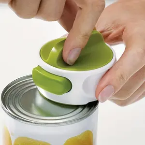 1pc, Space-Saving Durable Stainless Steel Kitchen Can Opener for Arthritis and Weak Hands - Easy Twist Release and Compact Design