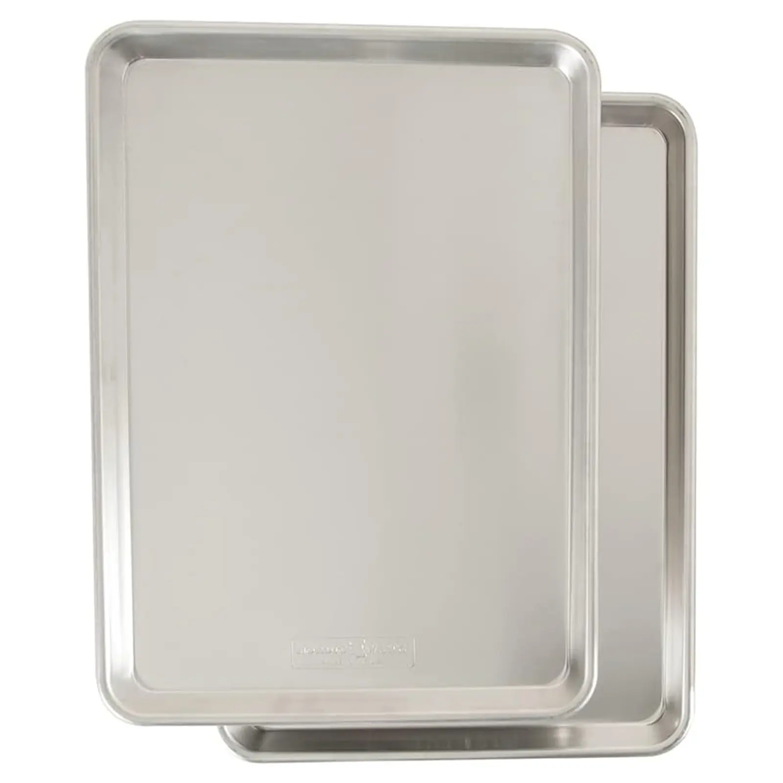 Nordic Ware Naturals Half Sheet - USA Made Aluminum Commercial Quality Sheet Pan for Baking or Roasting, Encapsulated Galvanized Steel Rim Prevents Warping, 2-Pack
