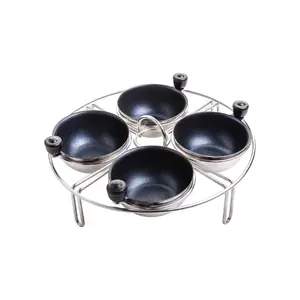 Egg Poacher Insert Stainless Steel Poached Egg Cooker Eggs Poaching Cup PFOA Free Egg Poachers Nonstick, 7.25" Rack Compatible with Skillet Instant Pot.