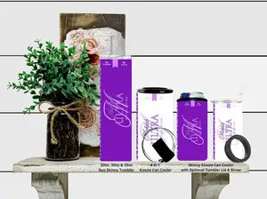 "Purple Michelob" Skinny or 4 in 1 Koozie or 20oz, 30oz or 35oz Duo Skinny Tumbler