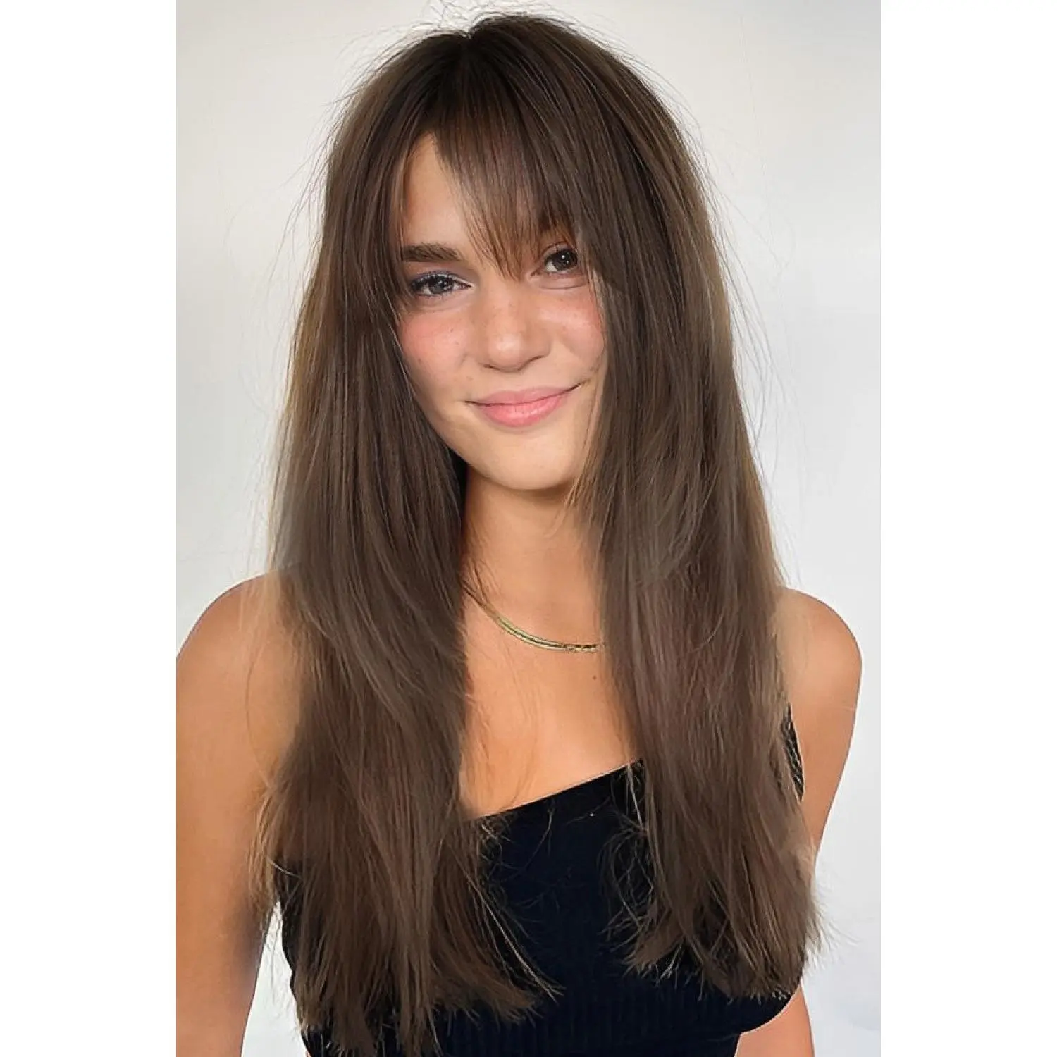 Full Machine Long Straight Synthetic Wigs 26''