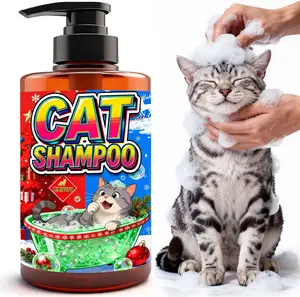 17.5 oz Cat Shampoo and Conditioner for Itchy Skin | Hypoallergenic Kitten Shampoo for Cats | Gentle Pet Shampoo for Cats with Sensitive Skin | Moisturizing Cat Wash & Body Wash (17.5 oz)